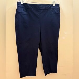 Chico’s Navy Blue Crop Pants Size 2 Large
